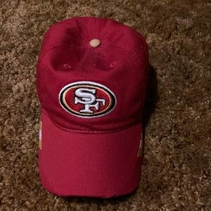 Embroidered 49ers Reebok adjustable hat